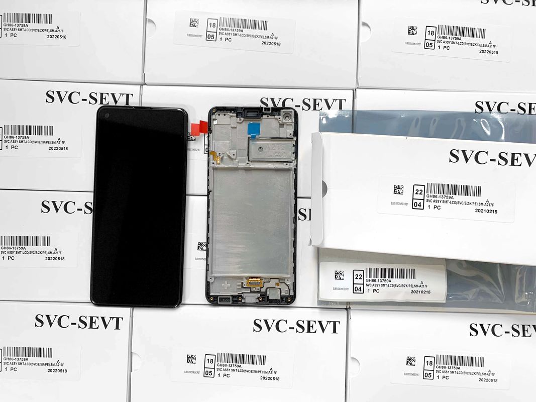 A21S LCD LCD con telaio per  A21S Nuovo pacchetto di servizio originale LCDS  A217 Telefono cellulare Pantalla