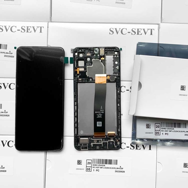 A326B Display LCD + Frame Per  A32 5G Original Service Pack LCDS  A326B Telefono cellulare touch screen Pantalla