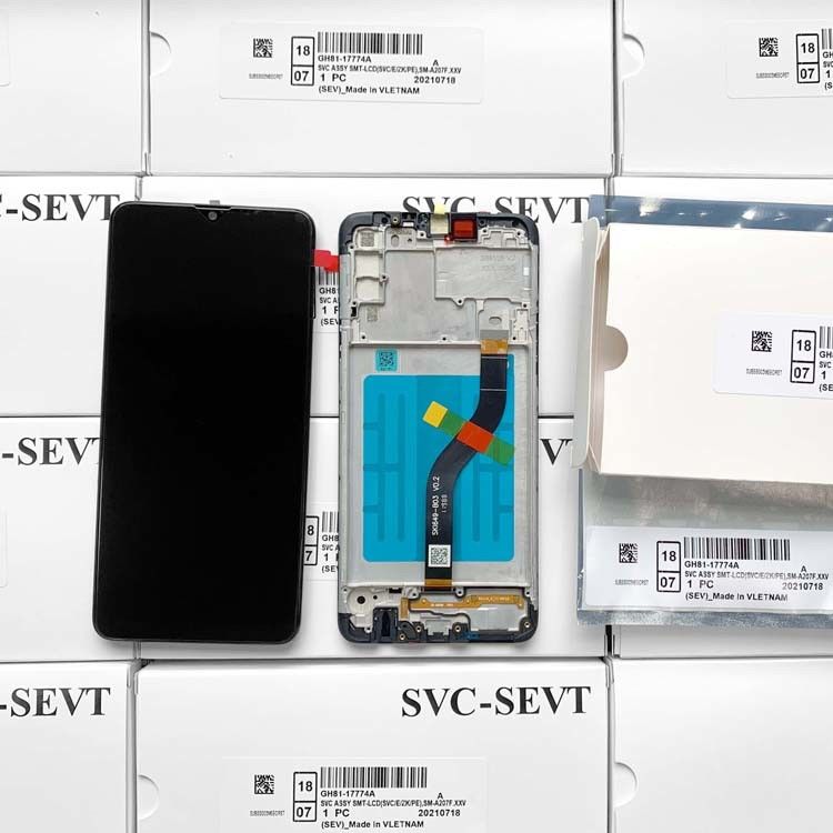 A20S LCD lcd + Frame Per  A20S Original Service Pack LCDS Display  A207 Telefono cellulare Screen Pantalla
