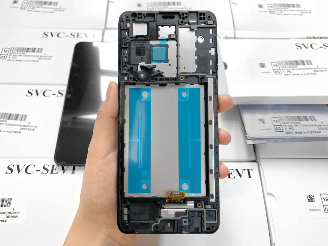 Display LCD A013 Con Cornice Per  A013 Original Service Pack LCDS  A01 Core Telefono Cellulare Screen Pantalla