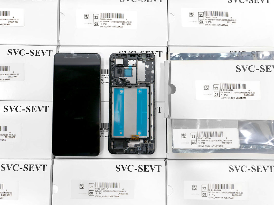 Display LCD A013 Con Cornice Per  A013 Original Service Pack LCDS  A01 Core Telefono Cellulare Screen Pantalla