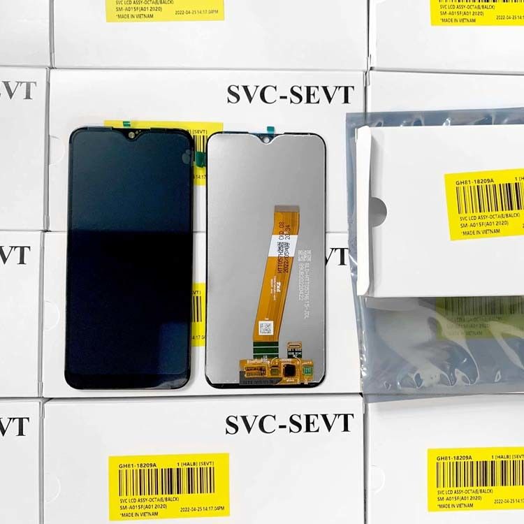 A01 LCD lcd per  A01 all'ingrosso Display originale del telefono cellulare Pantalla  A105 Service Pack LCDS Touch