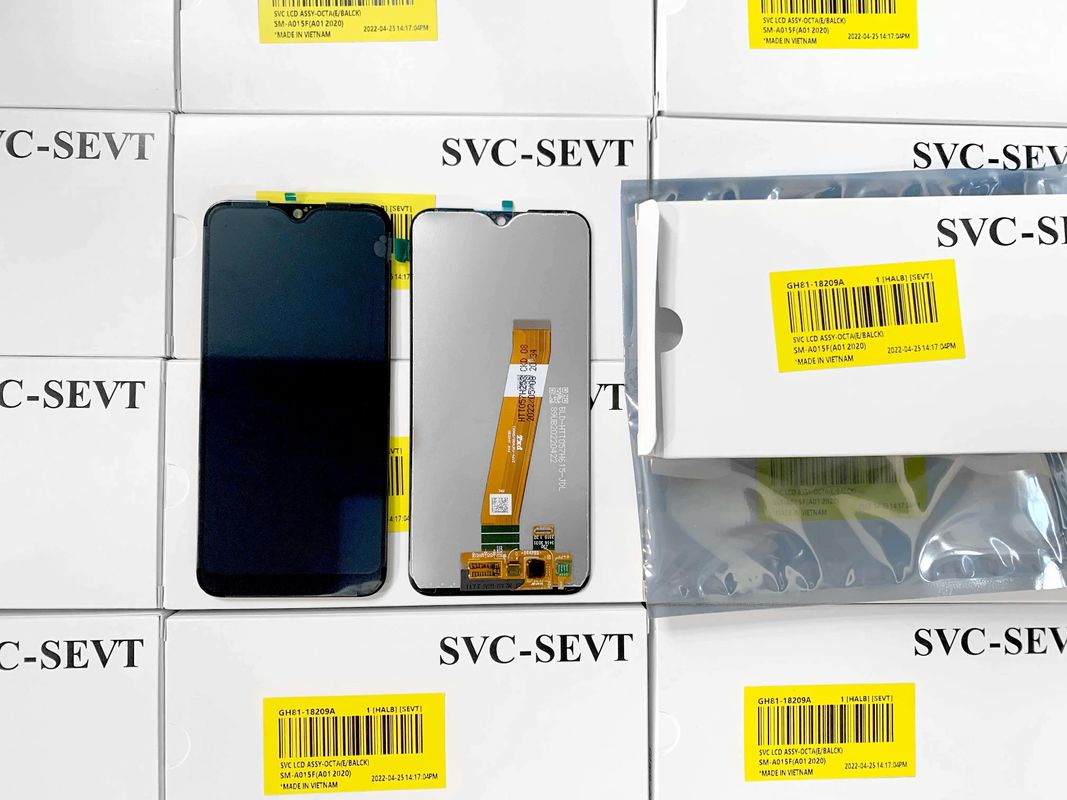 A01 LCD lcd per  A01 all'ingrosso Display originale del telefono cellulare Pantalla  A105 Service Pack LCDS Touch