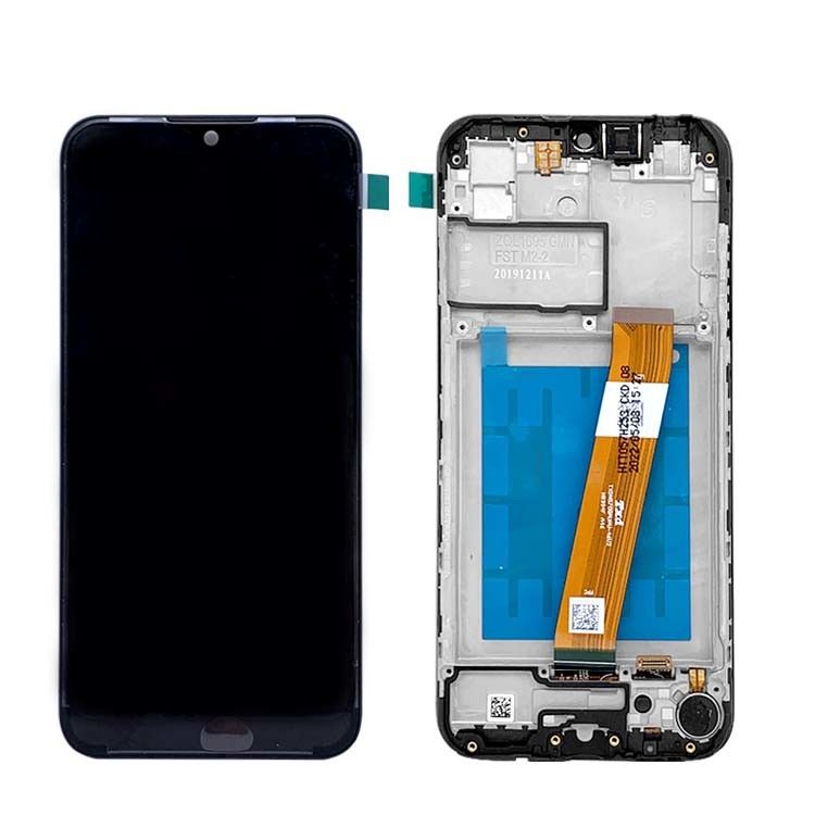 Display LCD con telaio LCD con telaio per  A01 Wholesale Service Pack LCDS  A105 Original Phone Pantalla