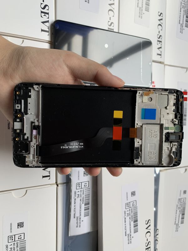 Pantalla LCD A10 Per  A10 Telefono cellulare all'ingrosso touch screen  A105 Original Service Pack Display LCDS
