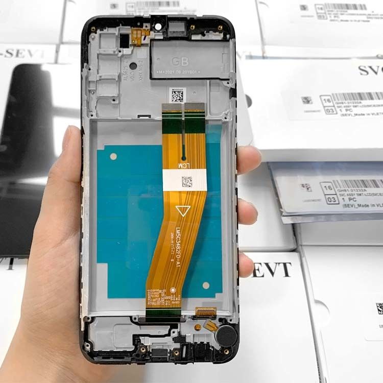 Original A03S Service Pack LCD con telaio per  a03s Display per cellulari  A037 Pantalla di alta qualità