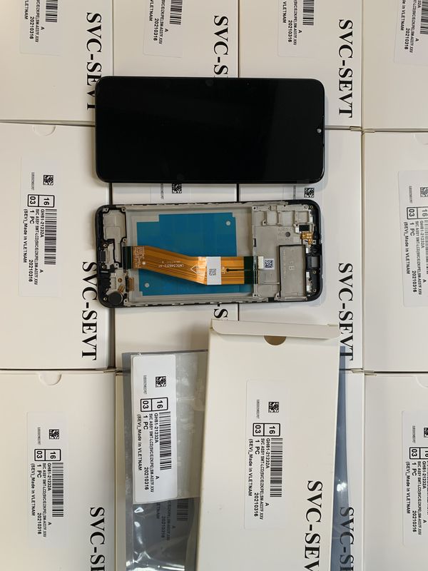 Original A03S Service Pack LCD con telaio per  a03s Display per cellulari  A037 Pantalla di alta qualità