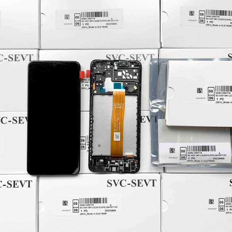 A04S LCD LCD con telaio per  a04s Original Service Pack LCDS  A047 Mobile Phone Screen Display Pantalla