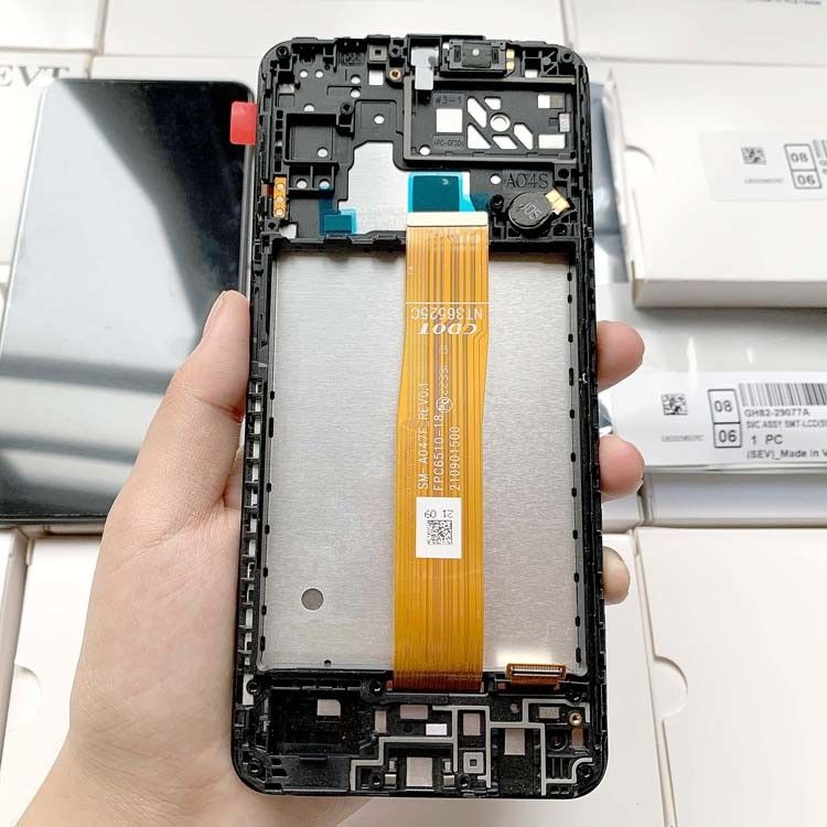 A04S LCD LCD con telaio per  a04s Original Service Pack LCDS  A047 Mobile Phone Screen Display Pantalla