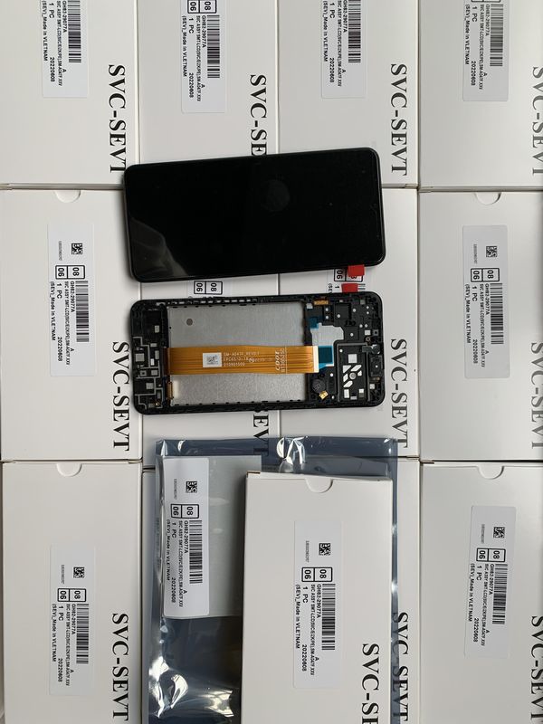 A04S LCD LCD con telaio per  a04s Original Service Pack LCDS  A047 Mobile Phone Screen Display Pantalla