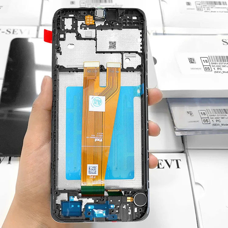 A045 schermo LCD con telaio per  a045 telefono cellulare touch Pantalla  A04 Original Service Pack LCDS