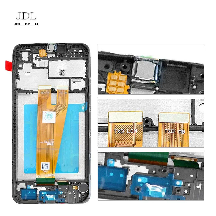 A045 schermo LCD con telaio per  a045 telefono cellulare touch Pantalla  A04 Original Service Pack LCDS