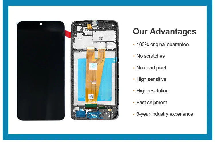A045 schermo LCD con telaio per  a045 telefono cellulare touch Pantalla  A04 Original Service Pack LCDS