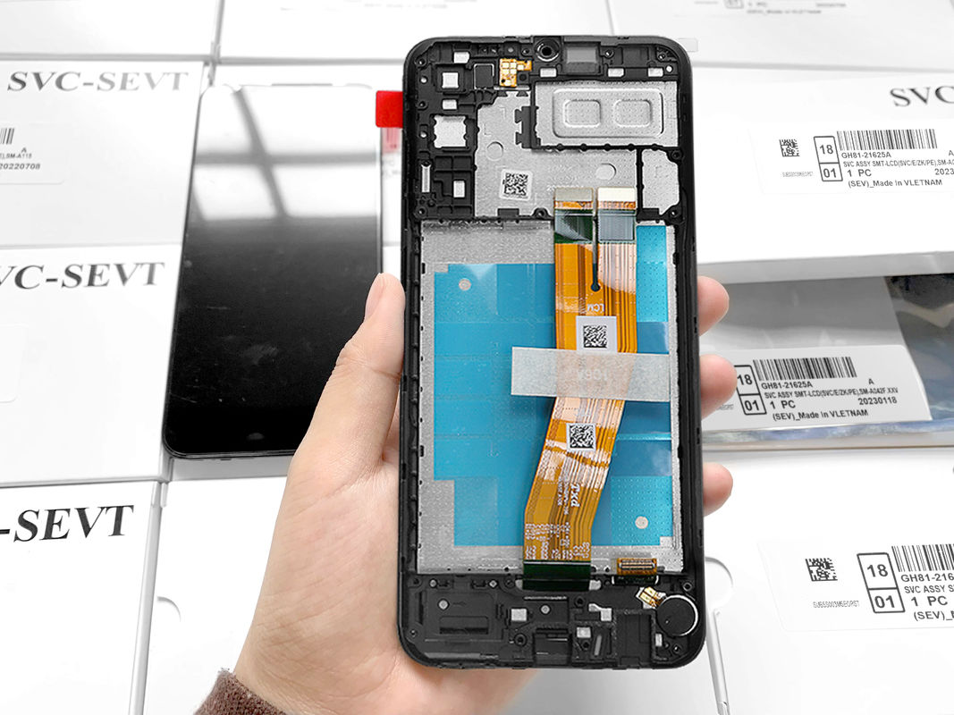 A04E lcd con telaio per  a04e Nuovo pacchetto di servizio originale LCDS Display  A04E Telefono cellulare Screen Pantalla