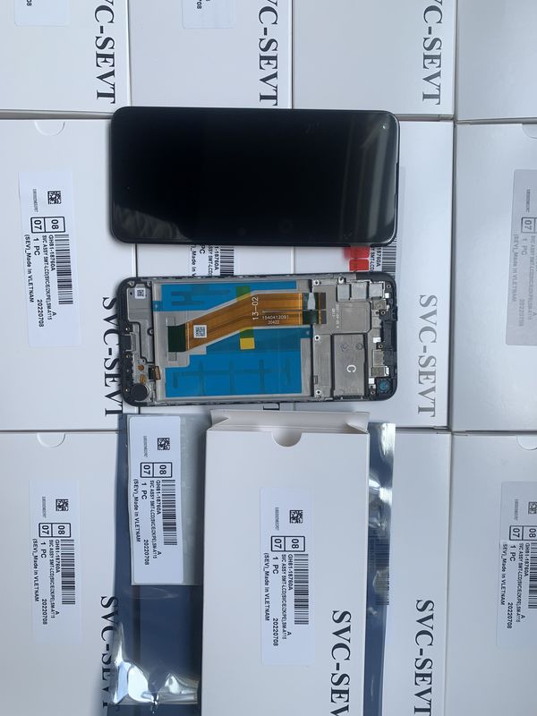 A11 schermo LCD Pantalla con telaio per  A11 Nuovo schermo mobile originale  A115 Service Pack Display LCD