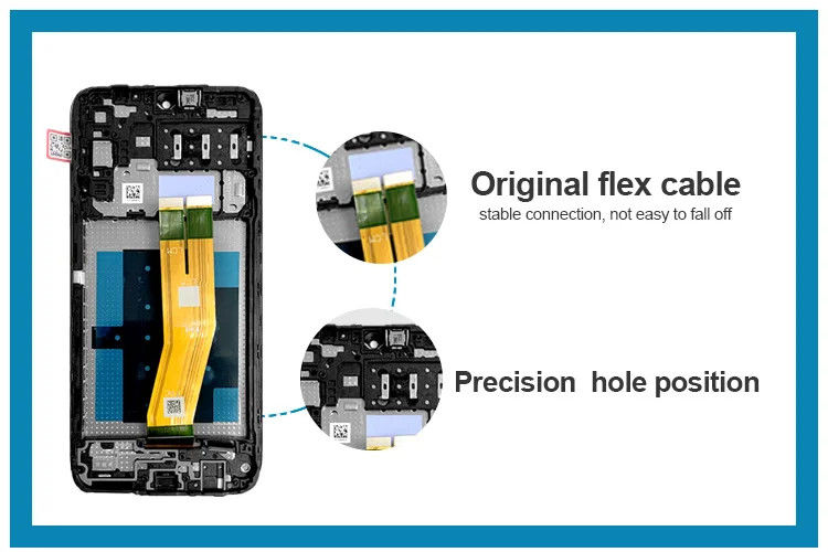 A14 4G LCD con telaio per telefono cellulare  A145P Touch Pantalla  A145R Service Pack Display LCDS