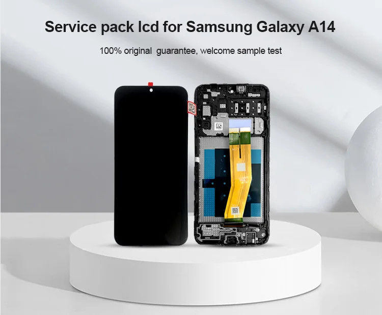 A14 4G LCD con telaio per telefono cellulare  A145P Touch Pantalla  A145R Service Pack Display LCDS