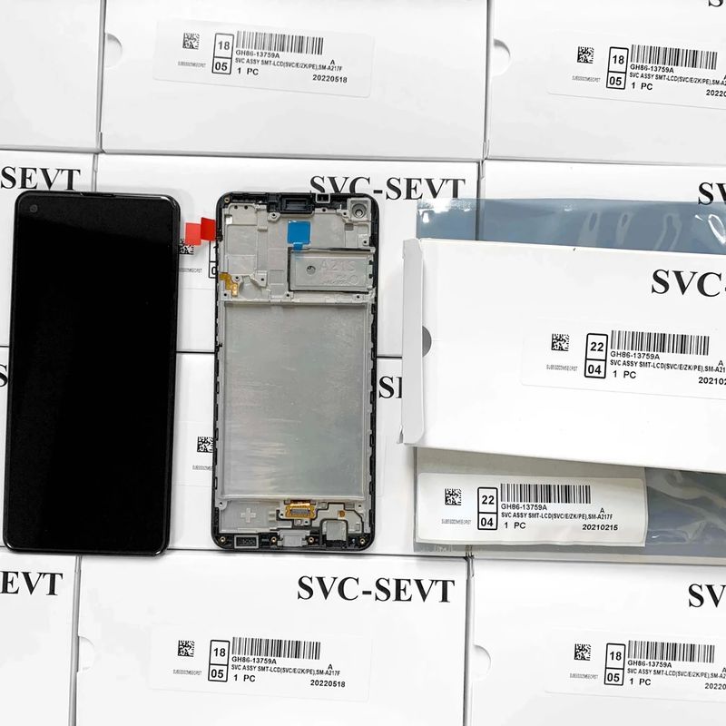 Tipo di articolo Original Service Pack LCD senza telaio per  A21s SM-A217 Touch Screen