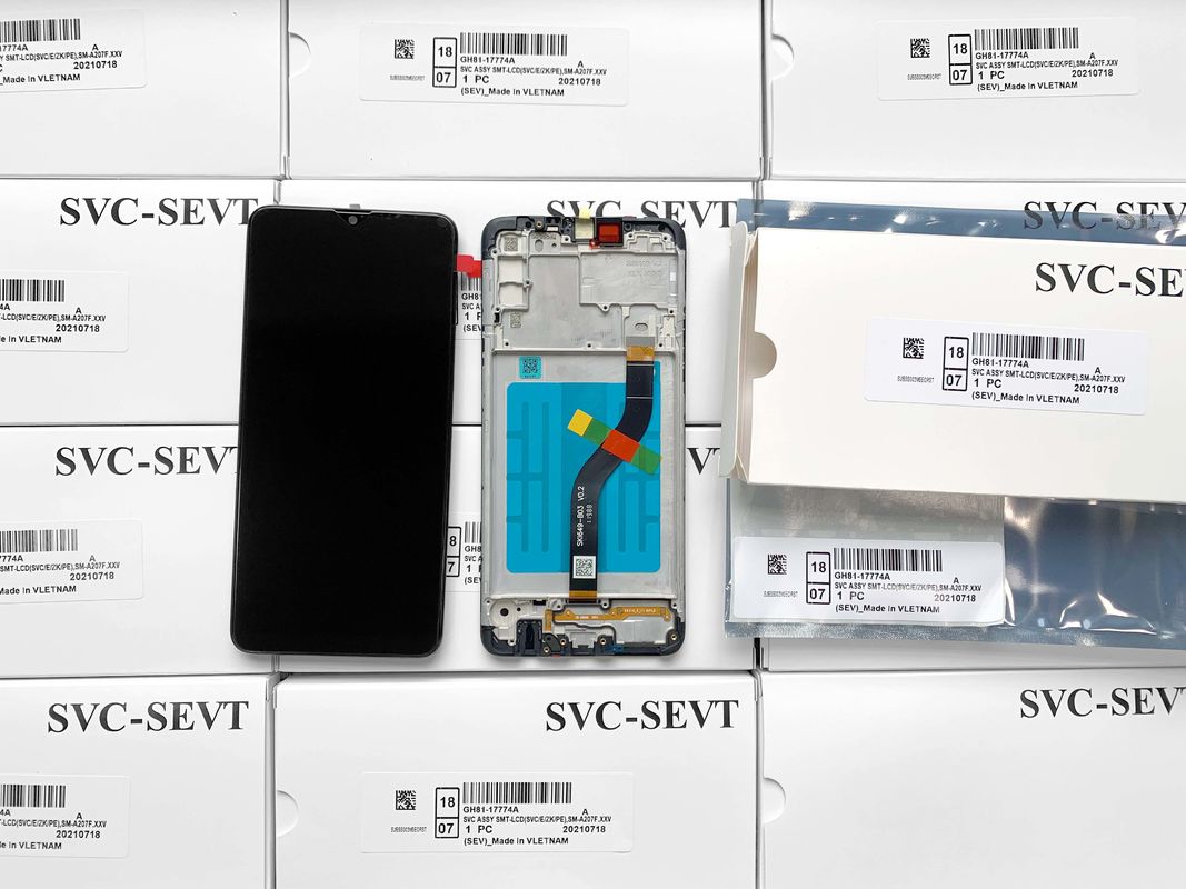 Imballaggio Servizio sacchetto antistatico Imballaggio scatola di schiuma Cartone per  A207 LCD SCREEN LCD