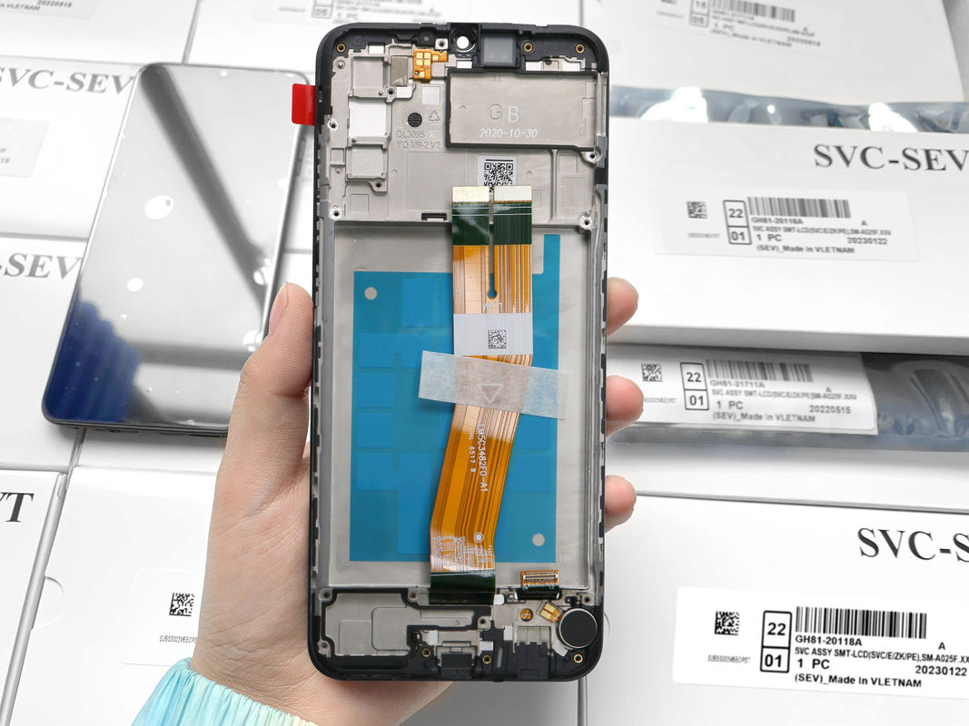 Telefono schermo LCD A02s Lcd sostituzione per schermi ad alte prestazioni Service Pack