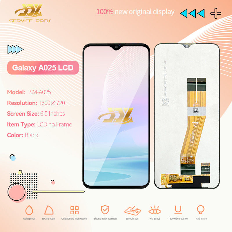 Display LCD a colori neri sostituzione MOQ 5 Pcs per schermo mobile modello A02S